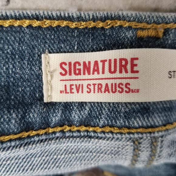 Levi Strauss Signature Jeans Mens 36x30 Straight Leg Stretch Denim Waterless - Picture 12 of 16